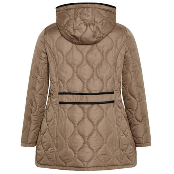 NWT City Chic EVANS 18/20 Plus Size Quilted Contrast Trim Coat - Picture 7 of 12